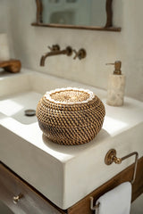 Bazar Bizar Aufbewahrungskorb Bazar Bizar Colonial Peek-a-Boo Korb - Naturbraun - S