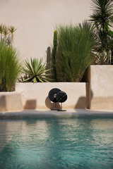 Bazar Bizar Deko-Objekt Default Bazar Bizar Marmorscheibe auf Ständer, Schwarz, M