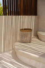 Bazar Bizar Korb Default Bazar Bizar Korb aus Pandan mit Muscheln