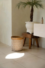 Bazar Bizar Korb Default Bazar Bizar Korb aus Pandan mit Muscheln