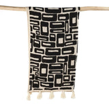 Bazar Bizar Plaid Bazar Bizar Azteken Bettüberwurf Natur/Schwarz