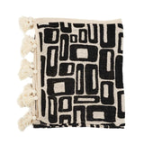 Bazar Bizar Plaid Bazar Bizar Azteken Bettüberwurf Natur/Schwarz