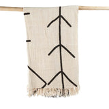 Bazar Bizar Plaid Bazar Bizar Evil Eye Bettüberwurf Natur/Schwarz