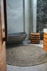 Bazar Bizar Teppich Default Bazar Bizar Seagrass Teppich, Natur Schwarz, 200