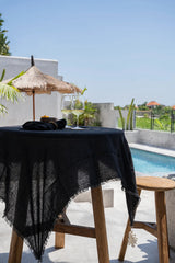 Bazar Bizar Tischdecke Default Bazar Bizar Leinen Tischdecke, Schwarz, 150x150