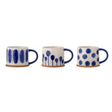 Bloomingville Becher Creative Collection Linora Becher Set 3 tlg. in Blau, Steingut
