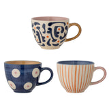 Bloomingville Bloomingville Eviaya Tasse, Blue, Steingut