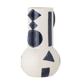 Bloomingville Bloomingville Graphica Vase, Blue, Steingut