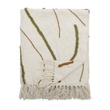 Bloomingville Bloomingville Osasio Decke, Grün, Baumwolle OEKO-TEX®