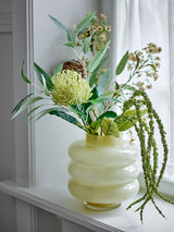 Bloomingville Bloomingville Sahara Vase, Gelb, Glas