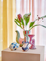 Bloomingville Bloomingville Trudy Vase, Grün, Steingut