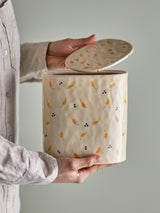 Bloomingville Dose Bloomingville Pippine Gefäß mit Deckel, Steingut