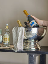 Bloomingville Flaschenkühler Bloomingville Kaluka Champagnerschale, Silber, Edelstahl