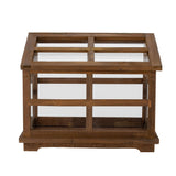 Bloomingville Glaskasten Bloomingville Marti Display-Kasten, Braun, Tannenholz