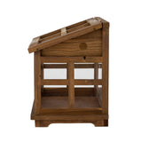 Bloomingville Glaskasten Bloomingville Marti Display-Kasten, Braun, Tannenholz