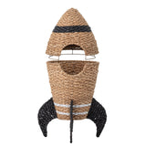 Bloomingville Korb Bloomingville MINI Cosmina Korb mit Deckel, Natur, Seegras