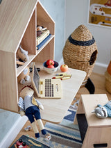 Bloomingville Korb Bloomingville MINI Cosmina Korb mit Deckel, Natur, Seegras