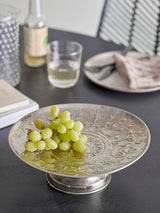 Bloomingville Kuchenplatte Bloomingville Litha Kuchenteller, Silber, Metall