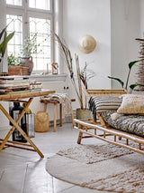 Bloomingville Laterne Bloomingville Musu Laterne mit Glas, Natur, Bambus