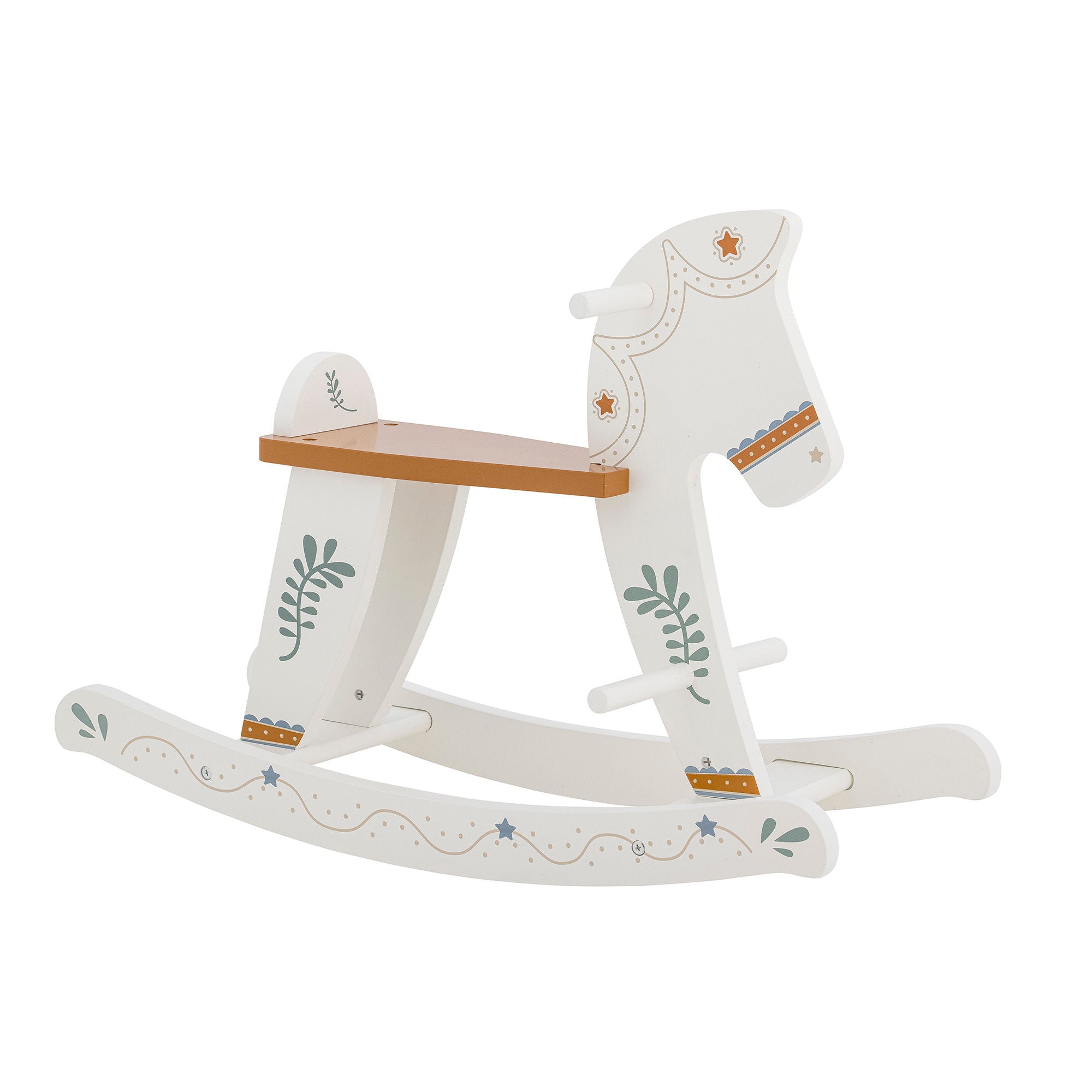 bloomingville spielzeug Bloomingville MINI Ruddy Schaukelspielzeug, Pferd, Weiß, MDF – LaLe Living