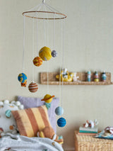 Bloomingville MINI Bloomingville MINI Space Mobile, Gelb, Wolle