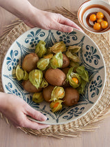 Bloomingville Schale Bloomingville Heikki Schale, Blau, Steingut