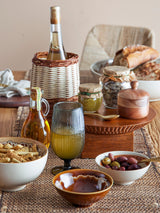 Bloomingville Serviertablett Bloomingville Miho Kuchenteller, Braun, Mango