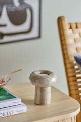 Bloomingville Teelichhalter Bloomingville Isabea Teelichthalter, Natur, Marmor