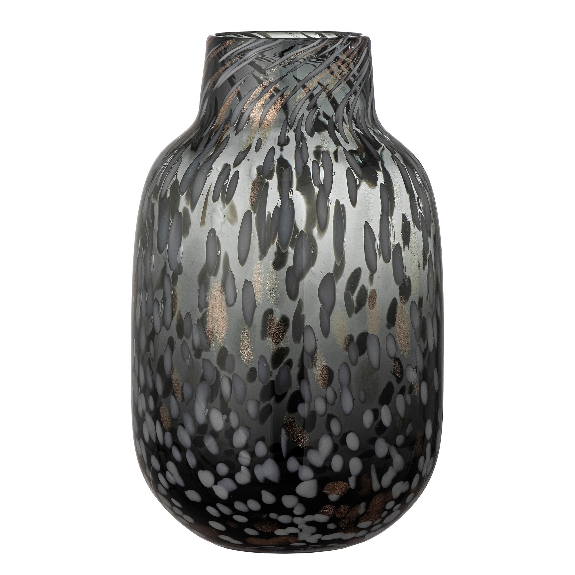 Bloomingville Gwan Vase, Grau, Glas LaLe Living