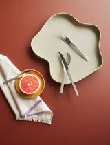 Hübsch Dekotablett Hübsch Pond Tablett Sandfarben