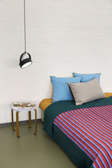 Hübsch Hübsch Aki Bettwäsche 80/200 Blau/Gelb