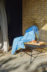 Hübsch Hübsch Aki Bettwäsche 80/220 Blau/Gelb