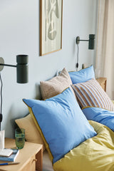 Hübsch Hübsch Aki Bettwäsche 80/220 Blau/Gelb