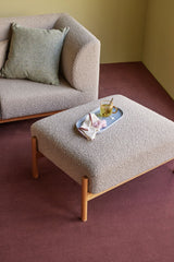 Hübsch Hübsch Amare Servierplatte/Tablett Hellblau/Orange (2er Set)