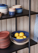 Hübsch Hübsch Clay Platten Braun (2er Set)