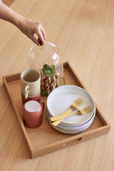 Hübsch Hübsch Clay Platten Weiß (2er Set)