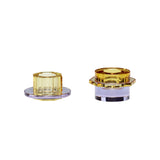 Hübsch Hübsch Kiosk Kerzenständer Gelb/Lila (2er Set)