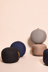 Hübsch Hübsch Mochi Pouf Ø50 Braun
