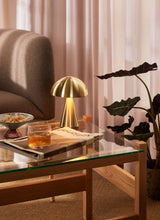 Hübsch Hübsch Mush Tragbare Lampe Messingfarben