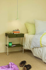 Hübsch Hübsch Noir Nachttisch Grün/Cremeweiß