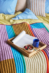 Hübsch Hübsch Pavilion Decke Block Burgundy/ Multifarben