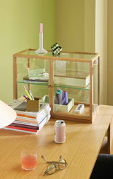 Hübsch Hübsch Poetic Deko-glaskaste Large Naturfarben