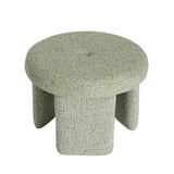 Hübsch Hübsch Rocco Pouf Hellgrün