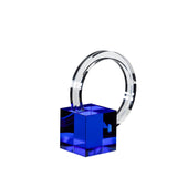 Hübsch Hübsch Sculpt Buchstütze Blau/Klar