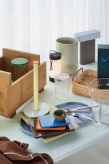 Hübsch Hübsch Splint Tablett Rot/Naturfarben