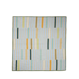 Hübsch Hübsch Twist Tagesdecke Block 260x260 Dunkelgrün/ Multifarben