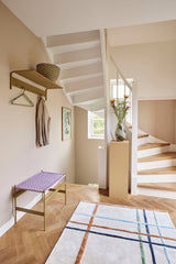 Hübsch Teppiche Hübsch Fluffy Teppich Beige/ Multifarben