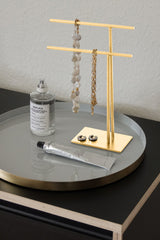 LaLe Living Schmuckständer LaLe Living Schmuckständer Butik aus Eisen in Gold, 25x18,5 cm