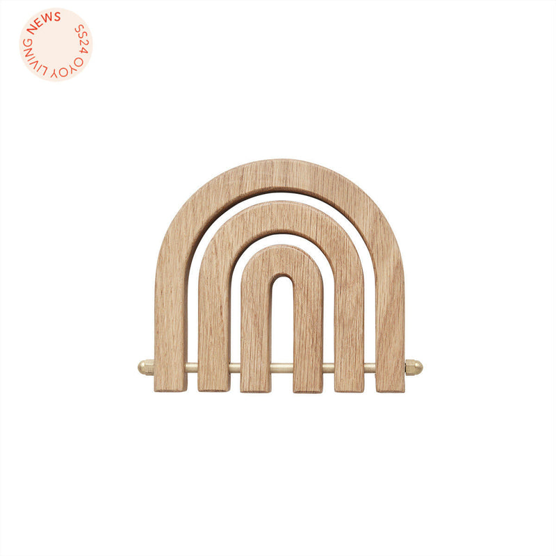 OYOY LIVING Nature / One Size OYOY LIVING Rainbow Wooden Trivet