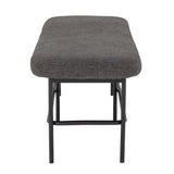Bloomingville Bank Bloomingville Farell Bank, Grau, Polyester